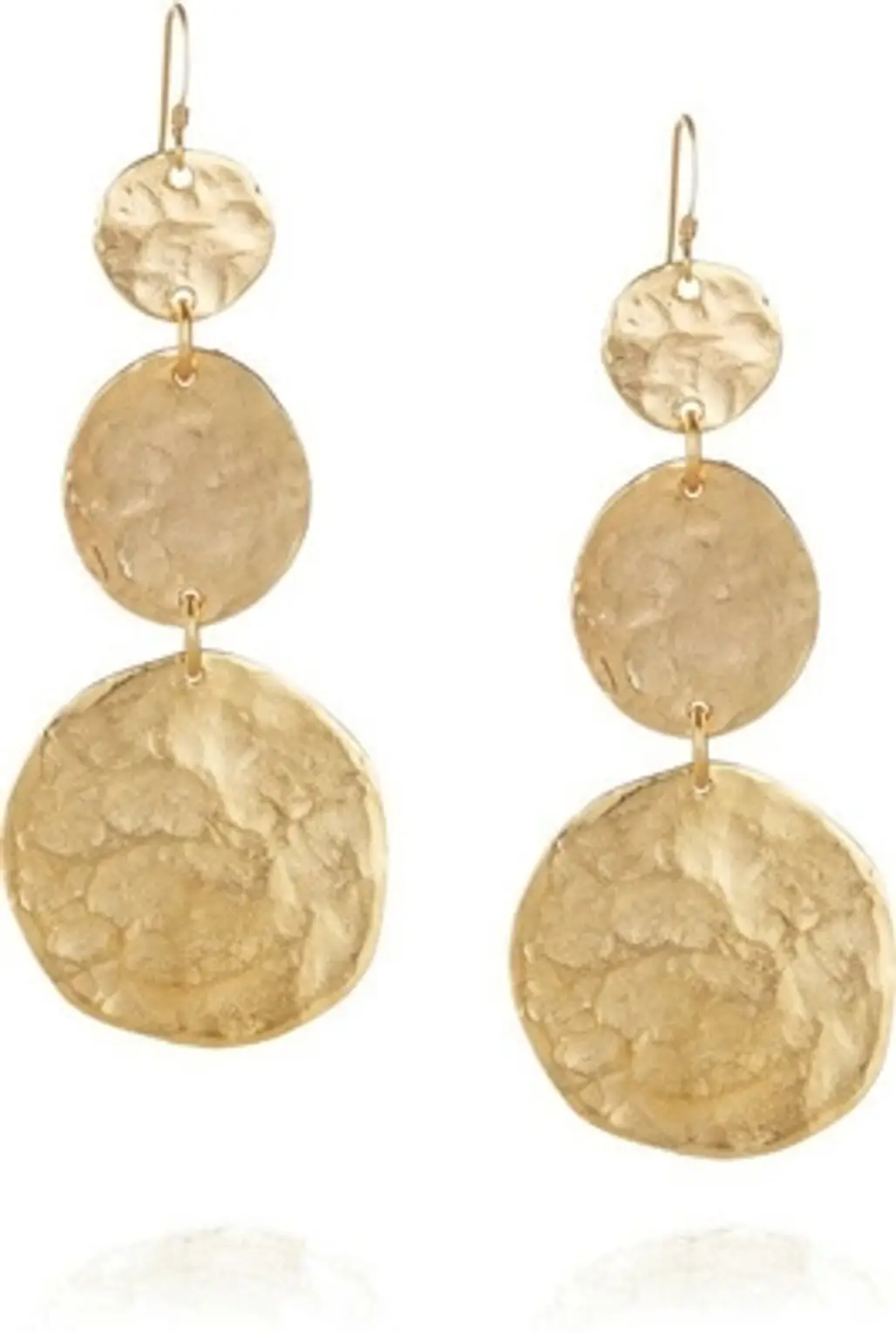 Kenneth Jay Lane 22-Karat Gold-Plated Coin Earrings