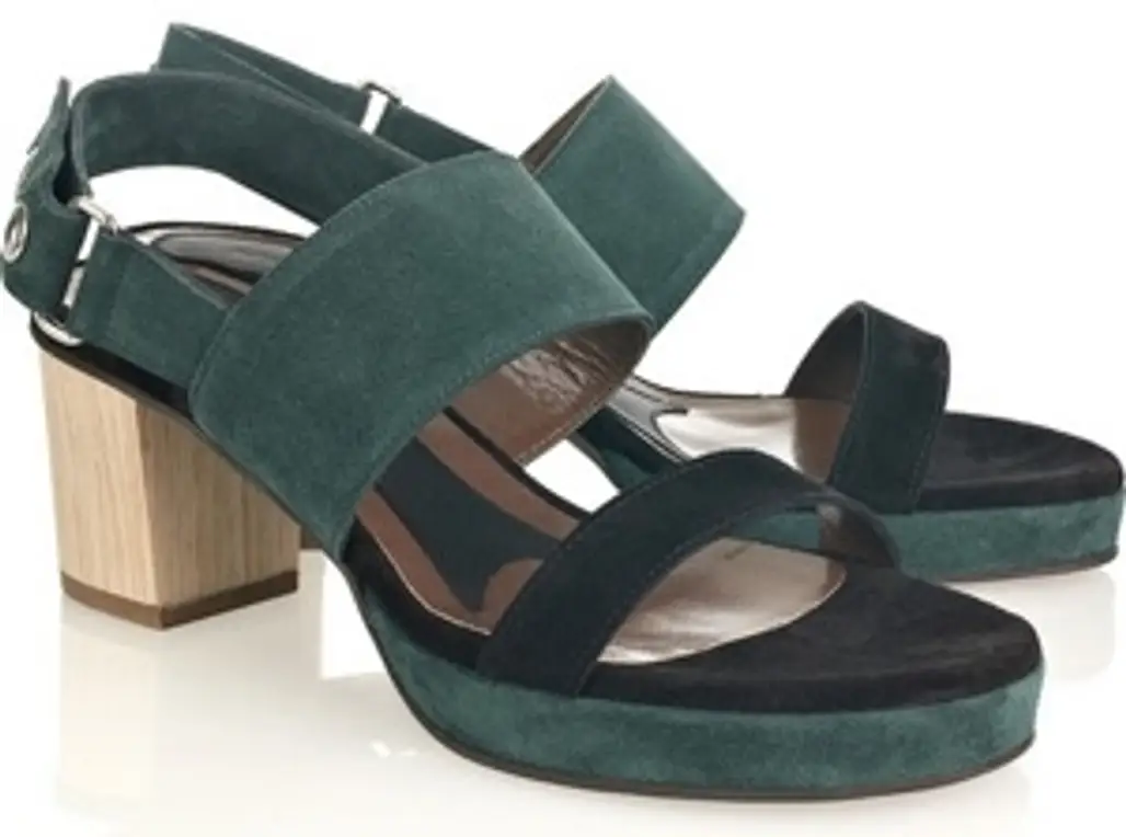 Marni Two-Tone Suede Sandals