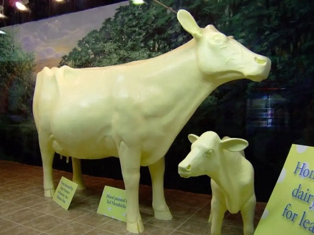 Say "Moo" to the Butter Cow at Iowa State Fair