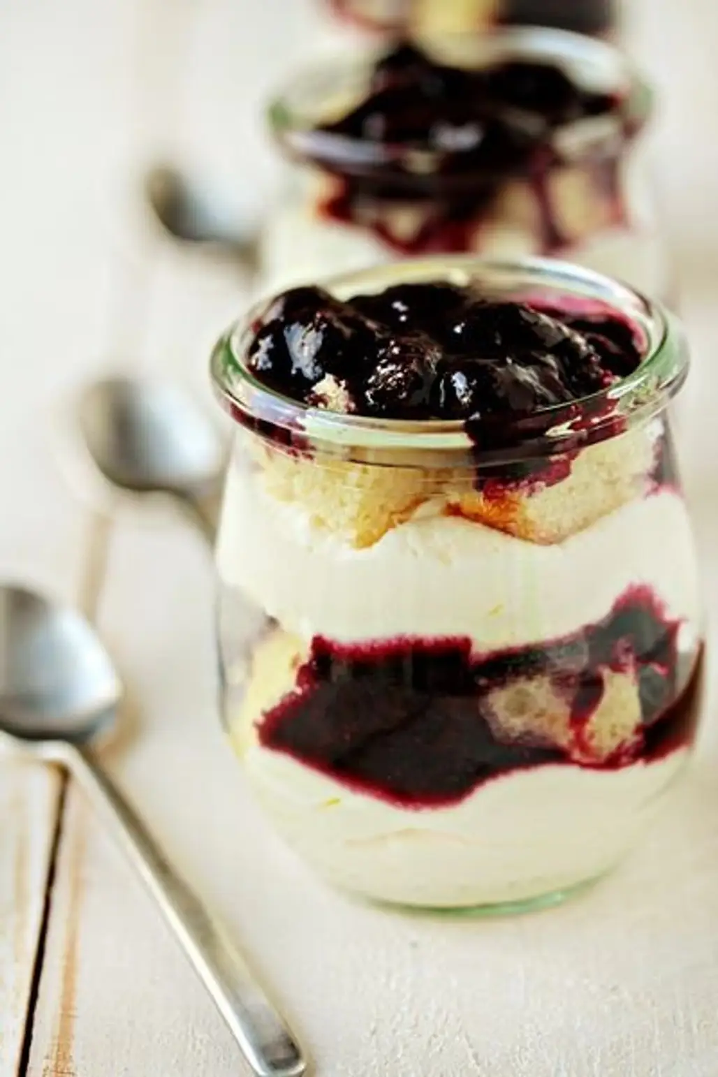 Blueberry Trifles with Mascarpone Whip
