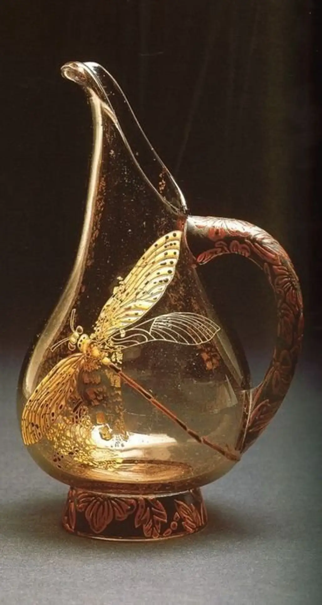 Gold Dragonfly Pitcher