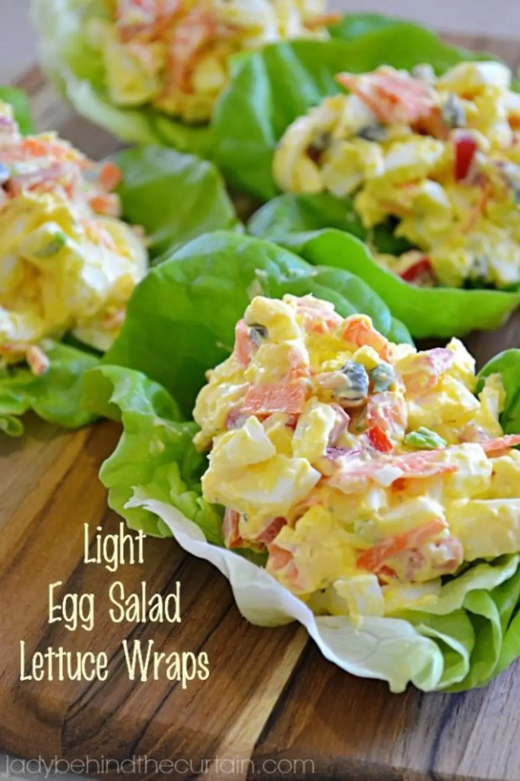 Light Egg Salad Lettuce Wraps