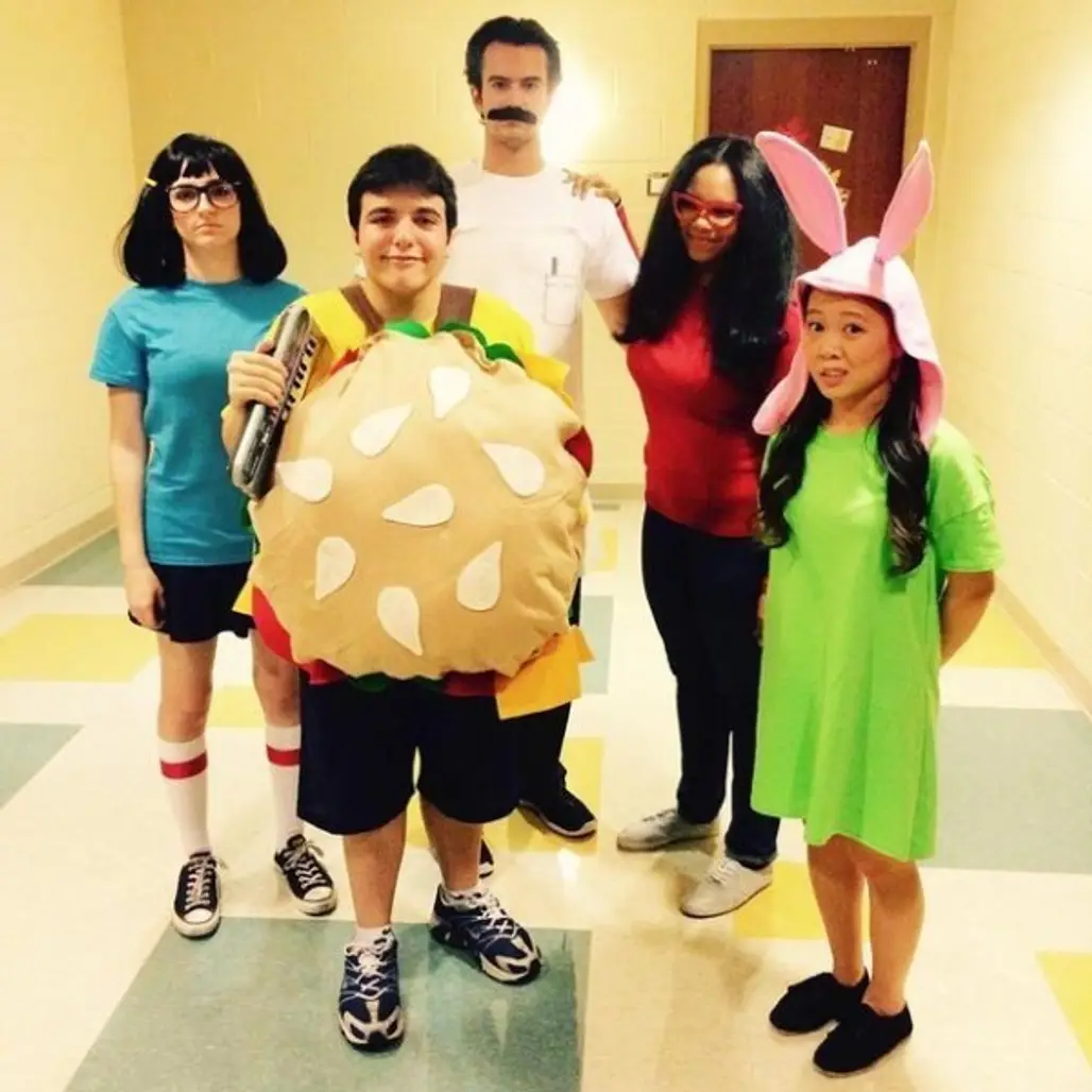 The Belchers from Bob's Burgers