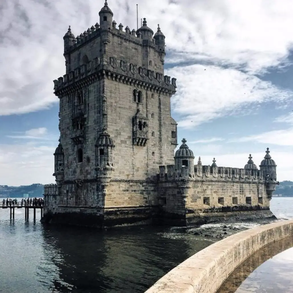 Belém Tower, Belém Tower, landmark, tower, castle,
