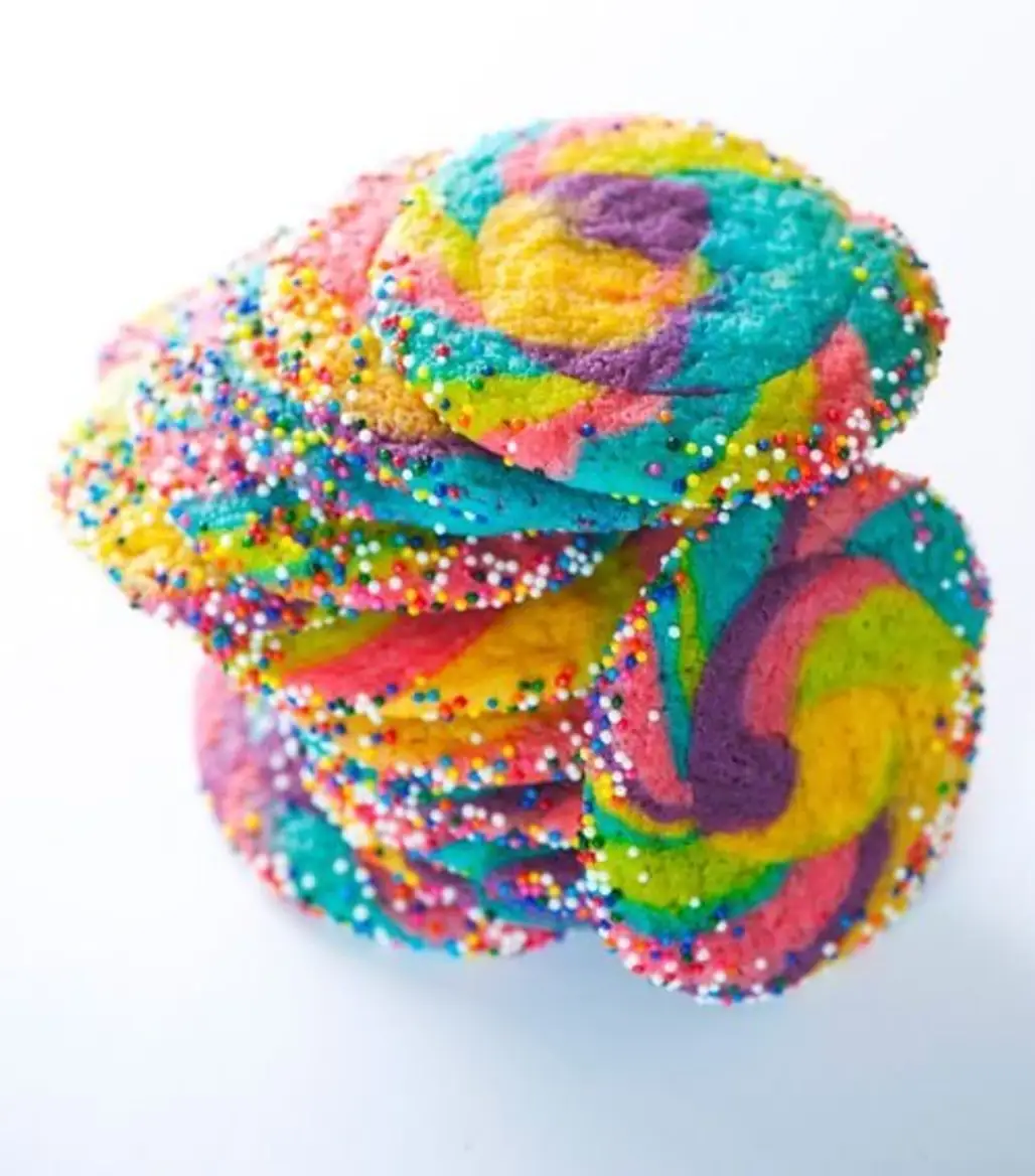 Rainbow Pinwheel Cookies