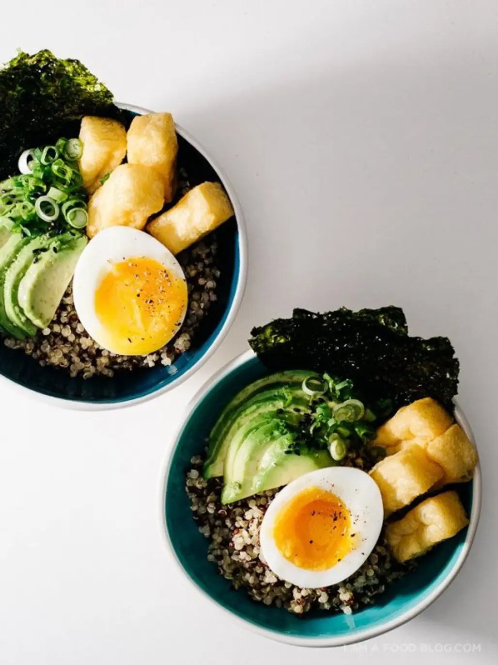 Quinoa Brunch Bowl with Six Minute Soft Boiled Eggs