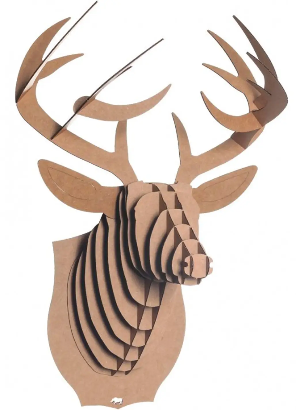 Bucky the Deer Recycled Cardboard Sculpture