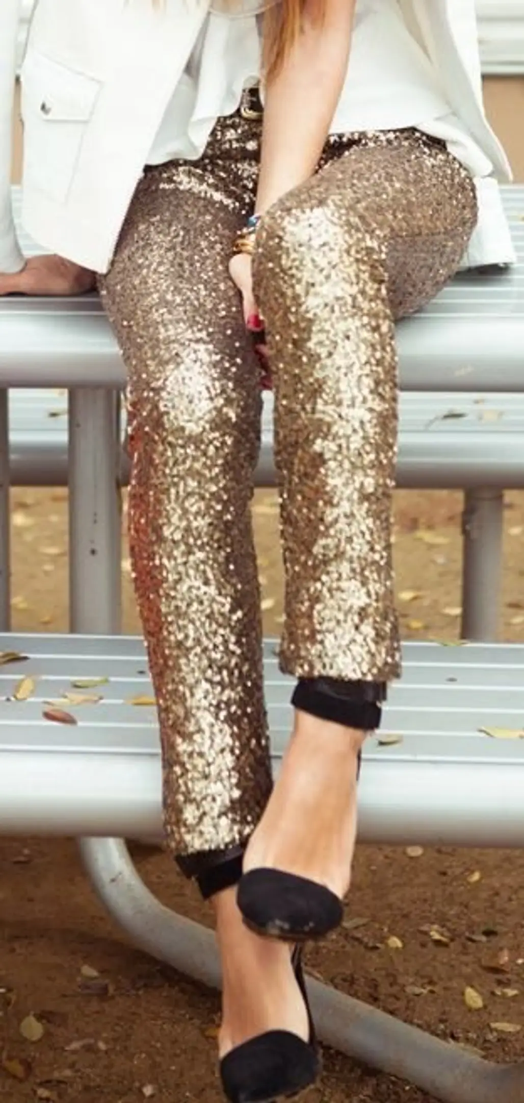 Gold Glitter Pants