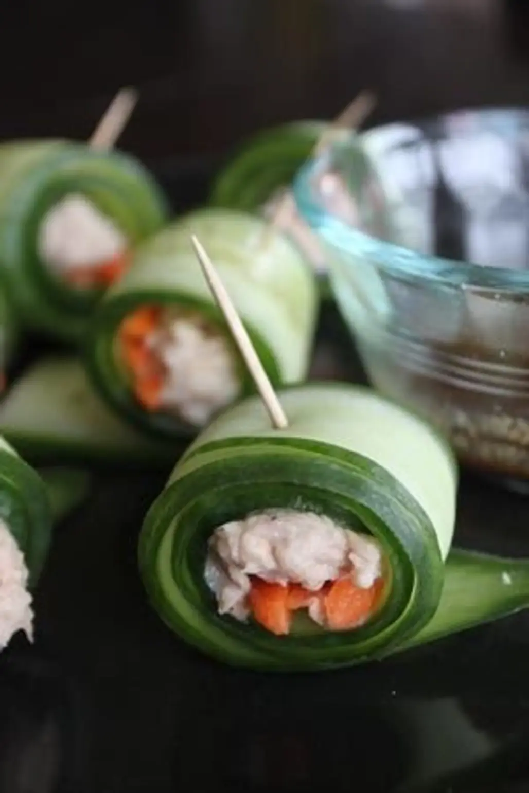 Tuna Salad Cucumber Rolls