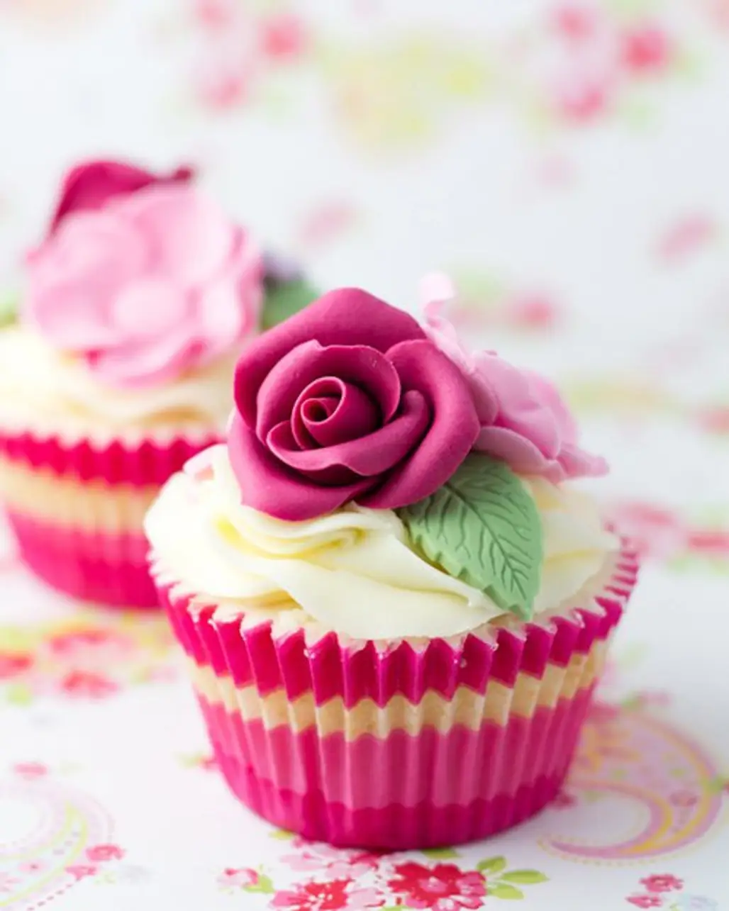 pink, cupcake, food, cake, dessert,