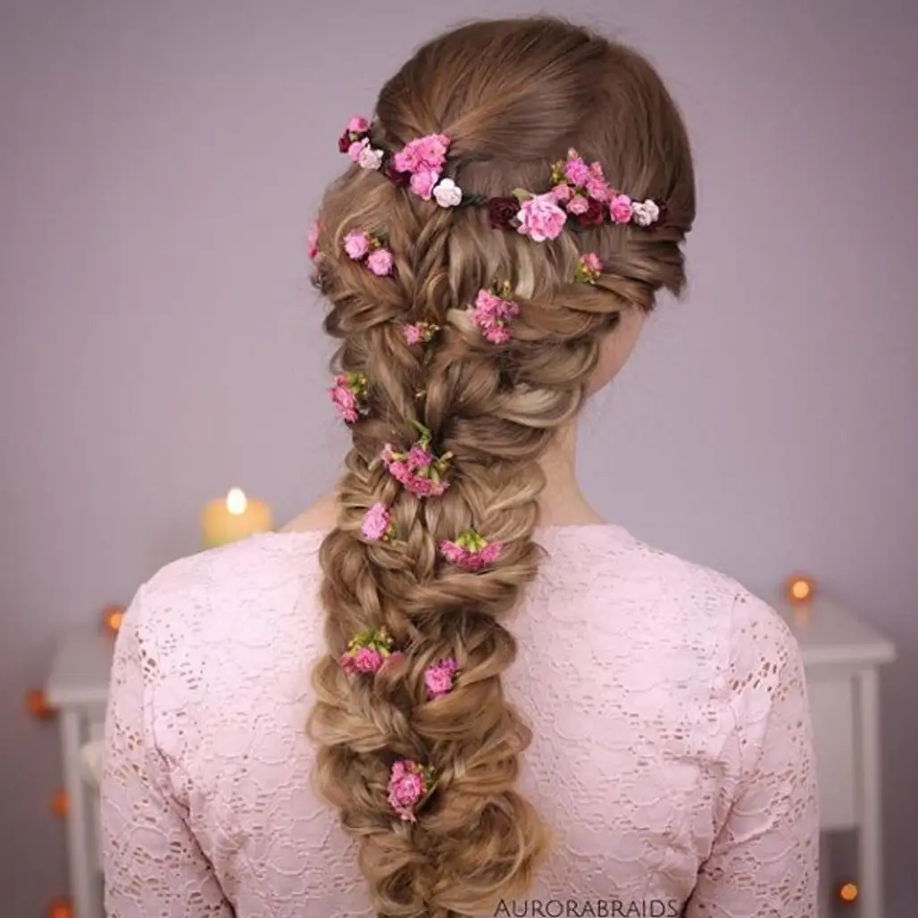 hair, hairstyle, pink, bride, woman,