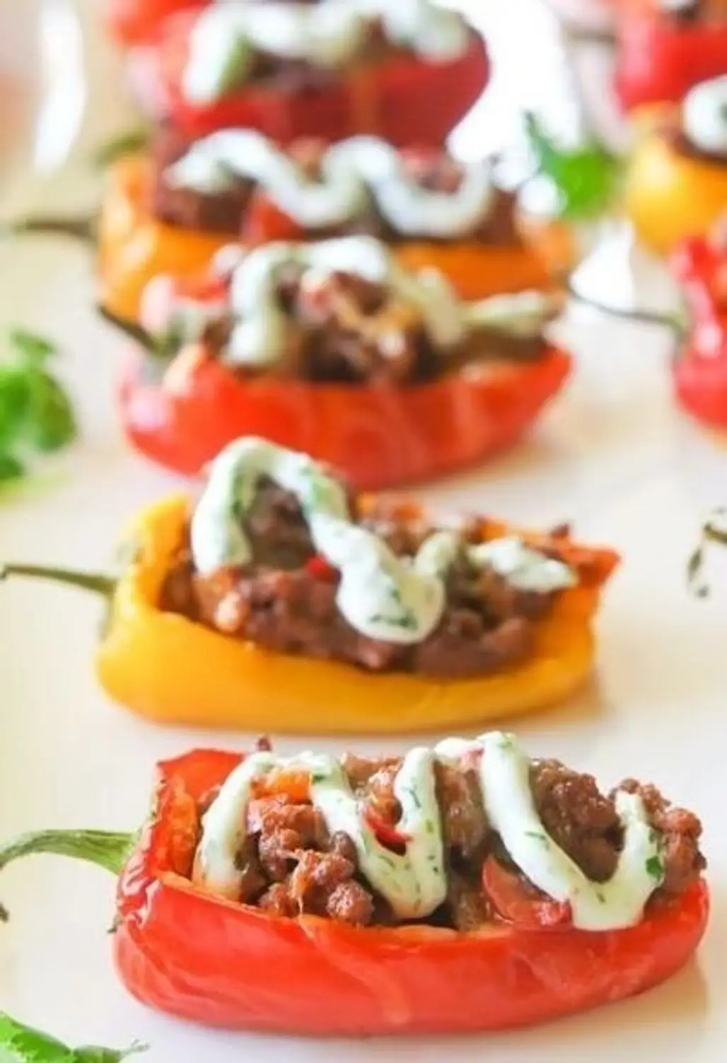 Mini Taco Stuffed Peppers