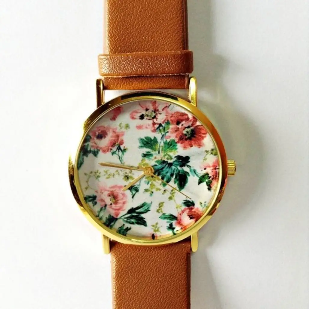 Vintage Style Leather Watch