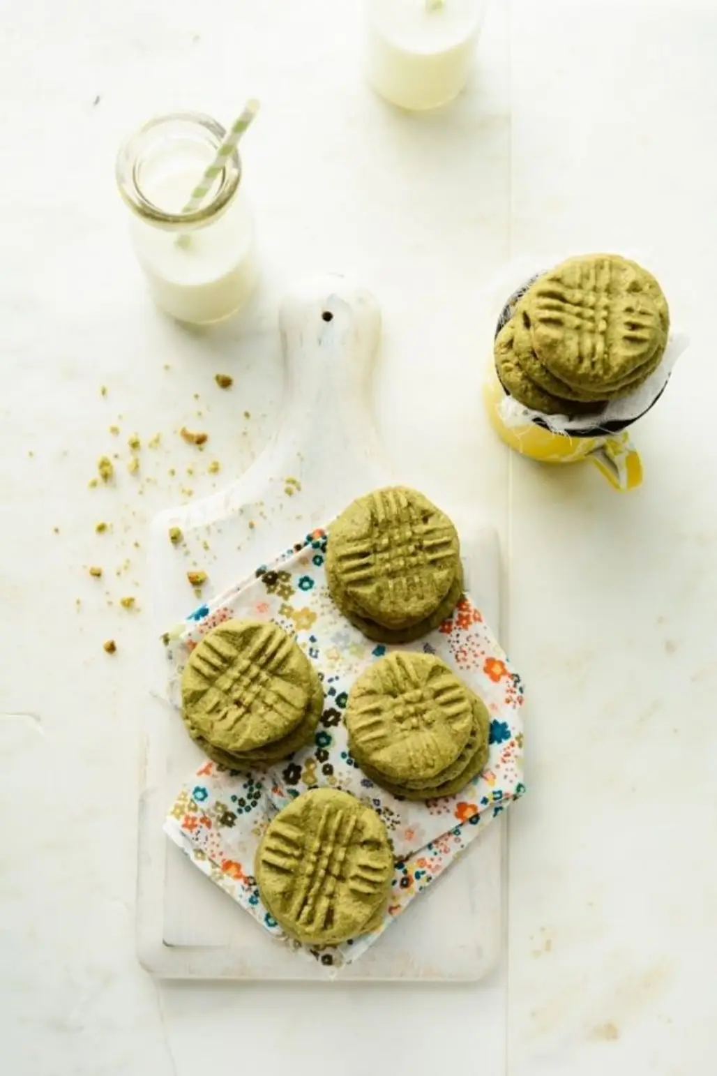 Green Tea Almond Cookies