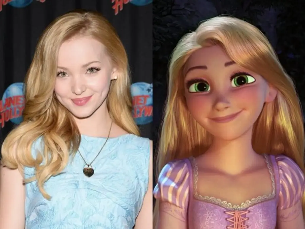 Dove Cameron as Rapunzel in "Tangled"