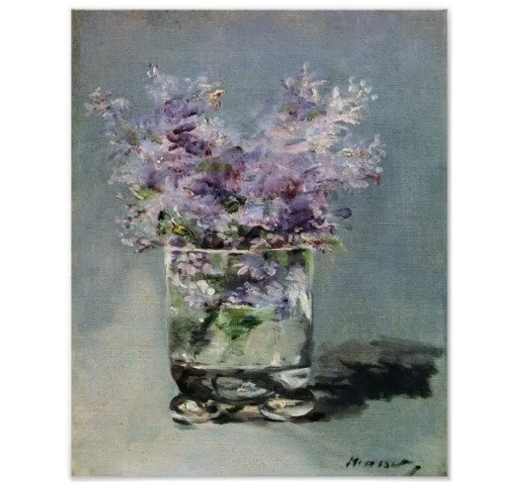 Lilacs in a Glass - Manet