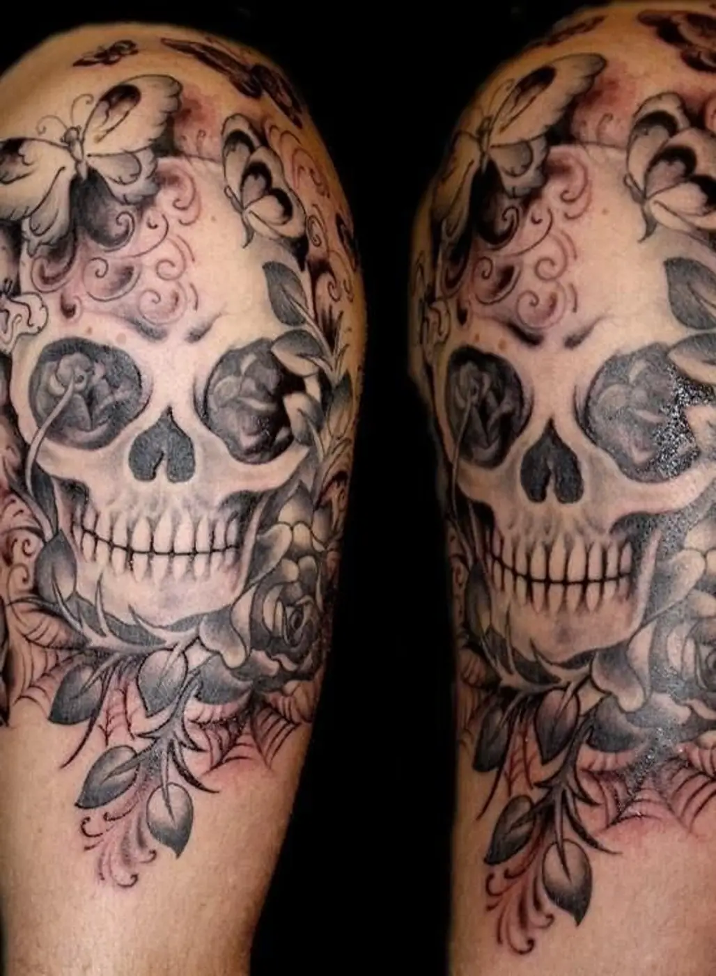 face,arm,head,tattoo,skull,