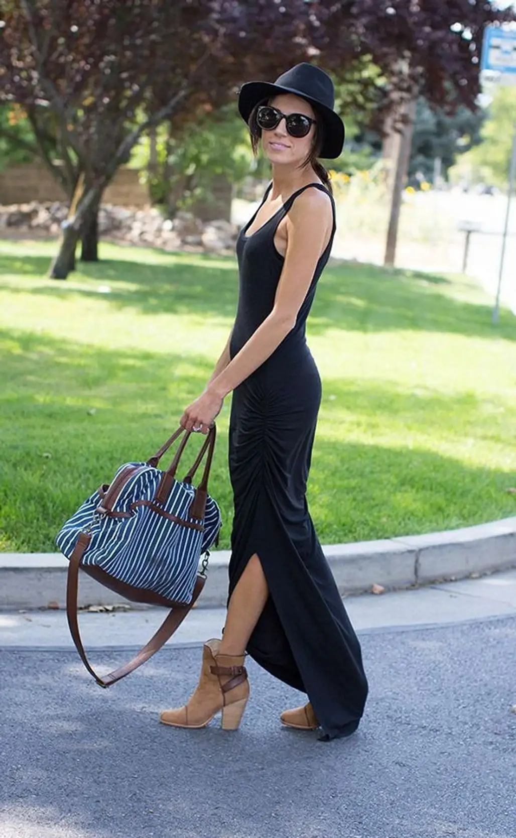 Ankle Boots Look Amazing with a Maxi Skirt