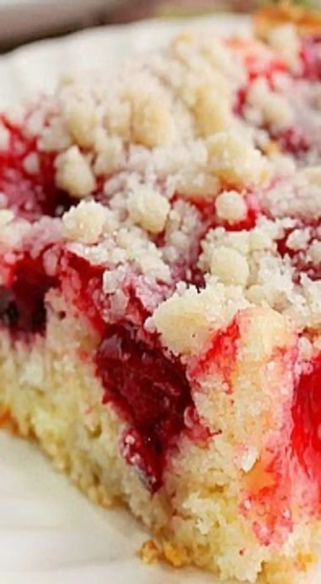Cherry Coffee Cake with Crumb Topping