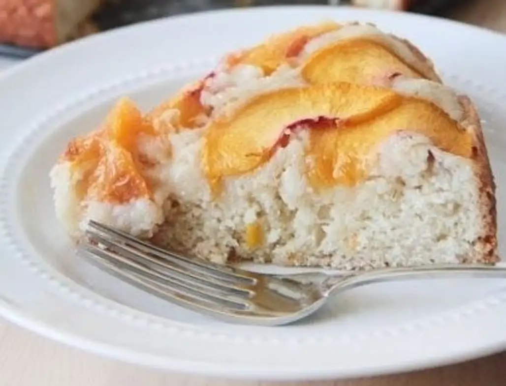 Buttermilk Peach Summer Cake