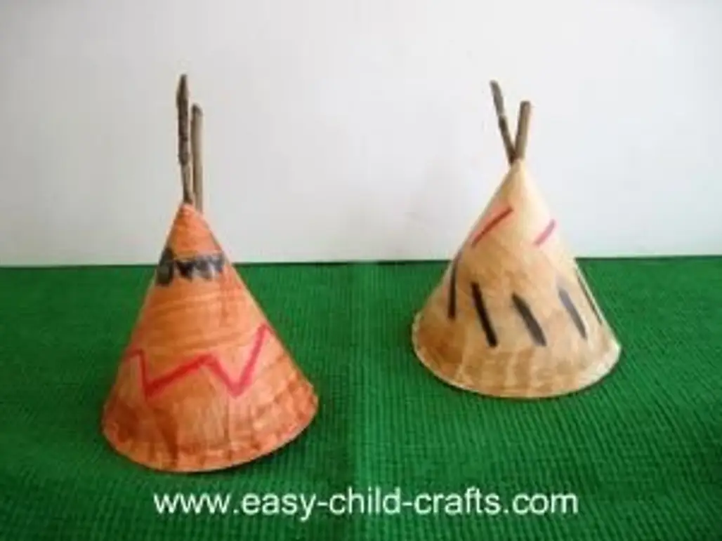 Paper Plate Teepees