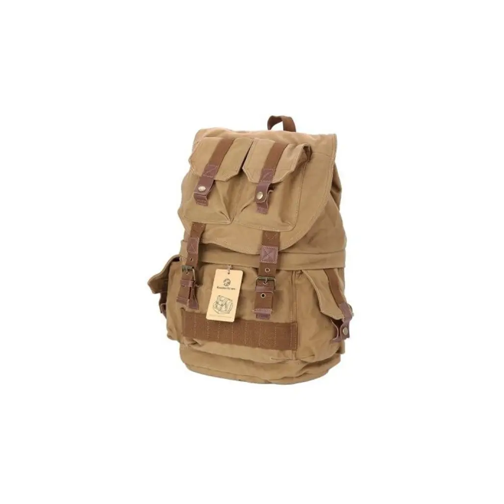 Koolertron Canvas DSLR SLR Camera Shoulder Bag Backpack Rucksack Bag with Waterproof Cover