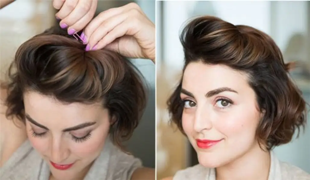 Use Bobby Pins to Add a Pompadour