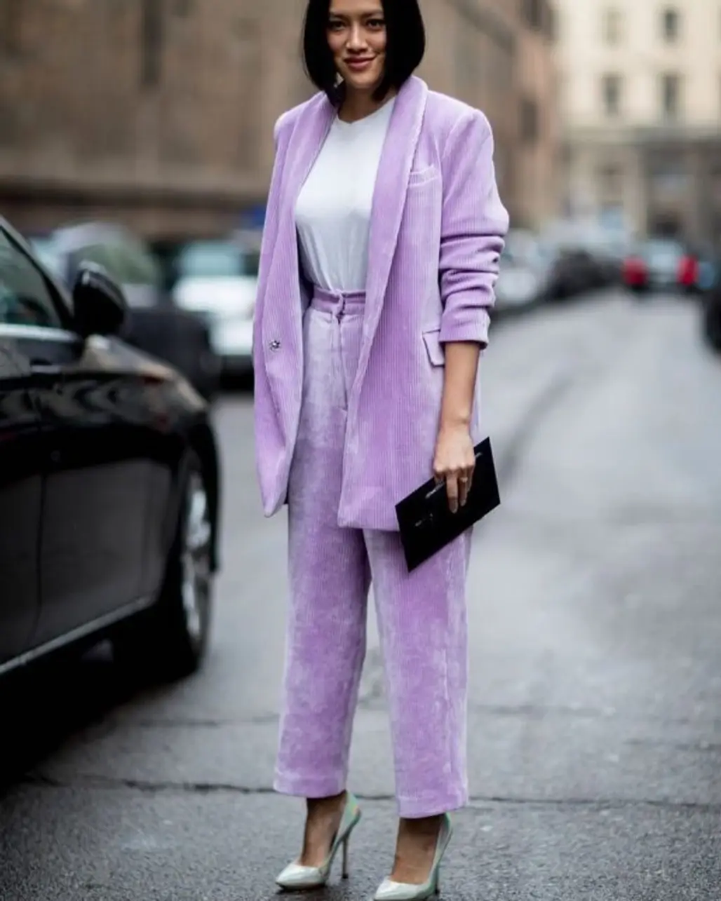 pink, purple, blazer, suit, fashion,