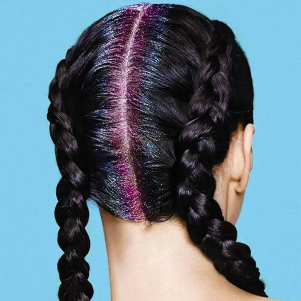 hair,hairstyle,purple,braid,black hair,
