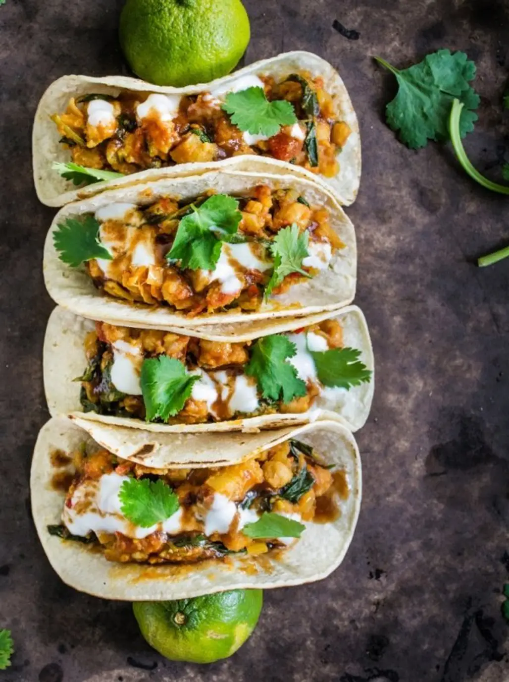 Vegetarian Chana Masala Tacos