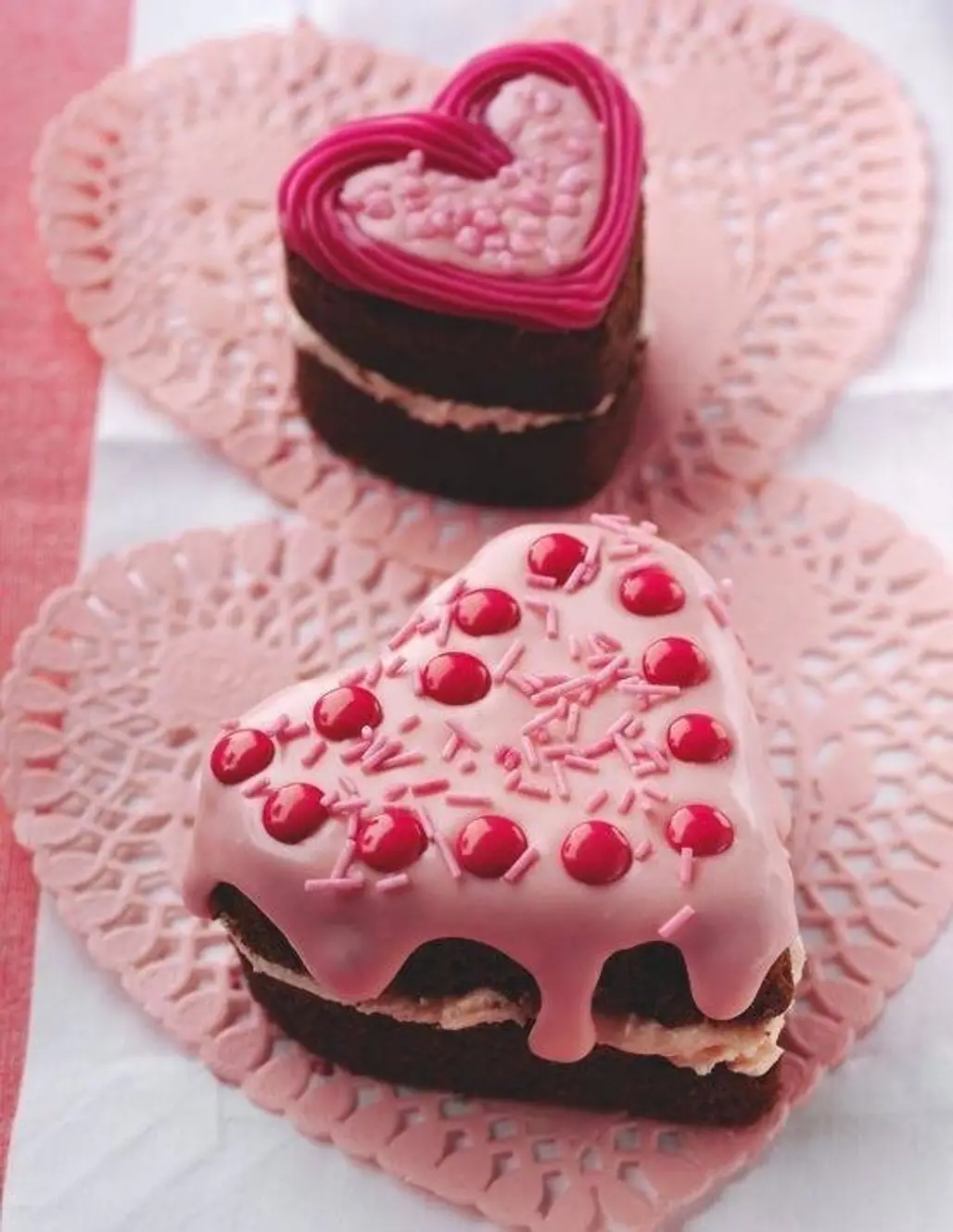 Baking Mini Heart-Shaped Cakes
