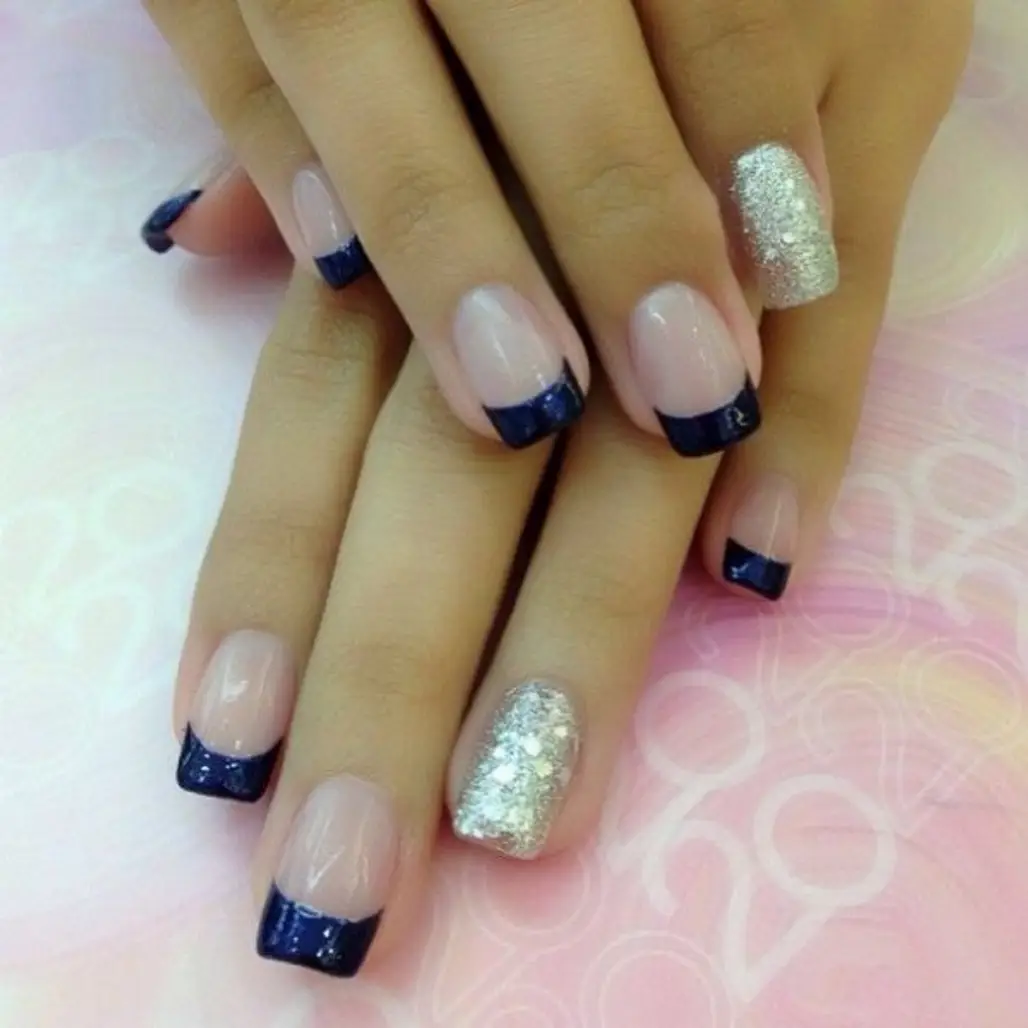 Blue and Silver Sparkles