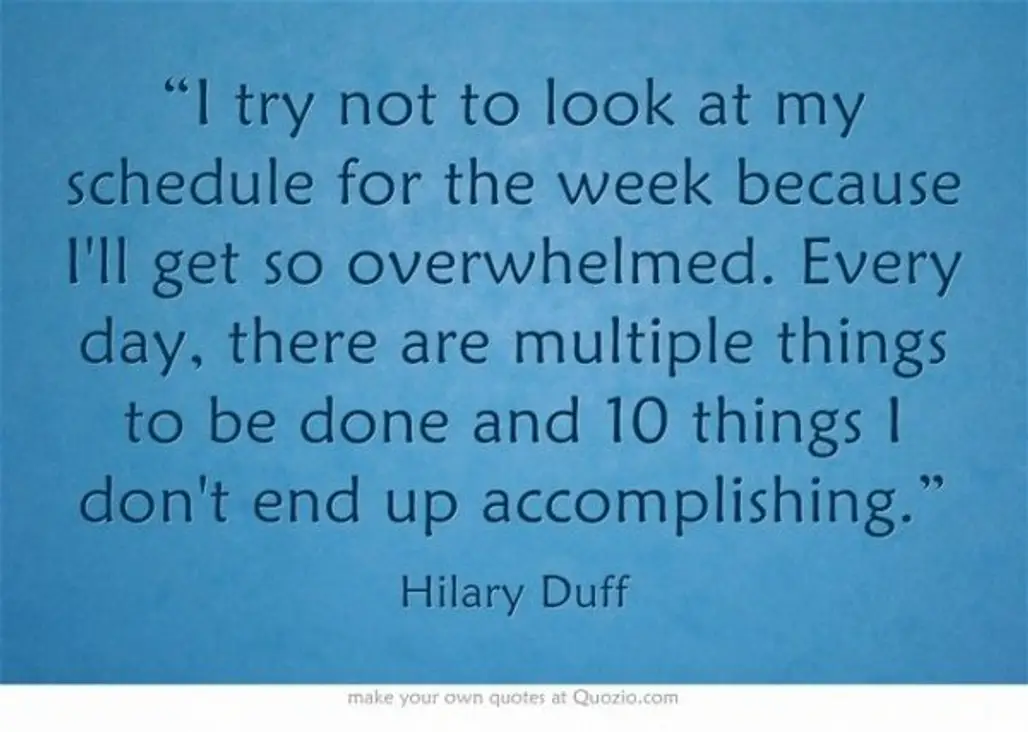 Don’t Always Look at Your Busy Schedule