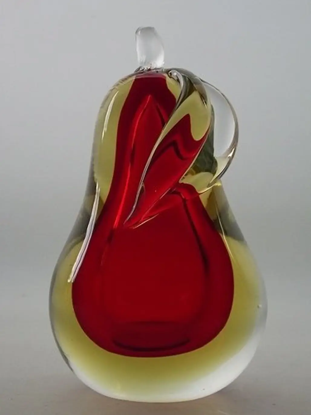 Pear Glass Paperweight