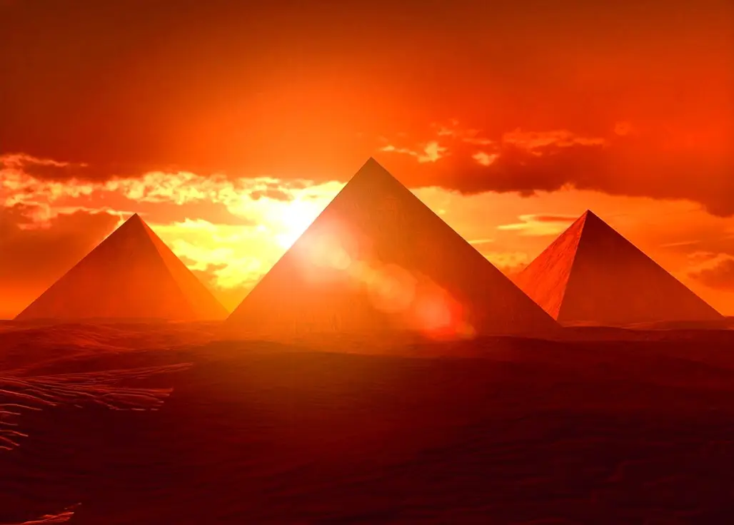 Sunrise over the Pyramids