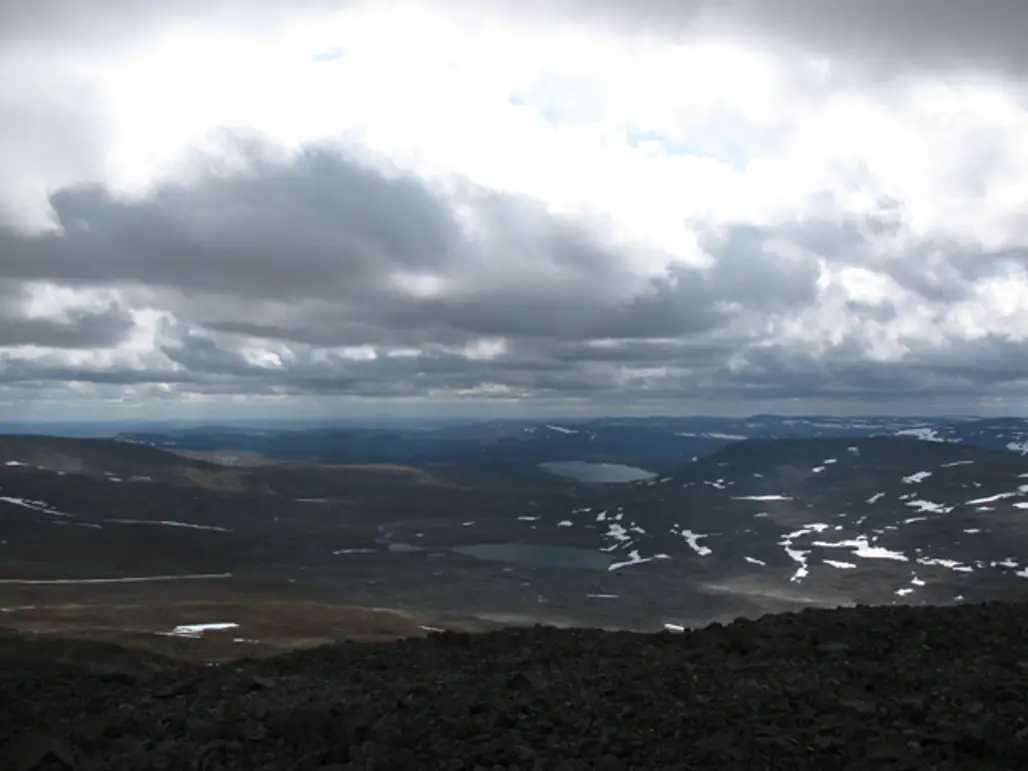 View 3 Countries from Halti Fell in Finland