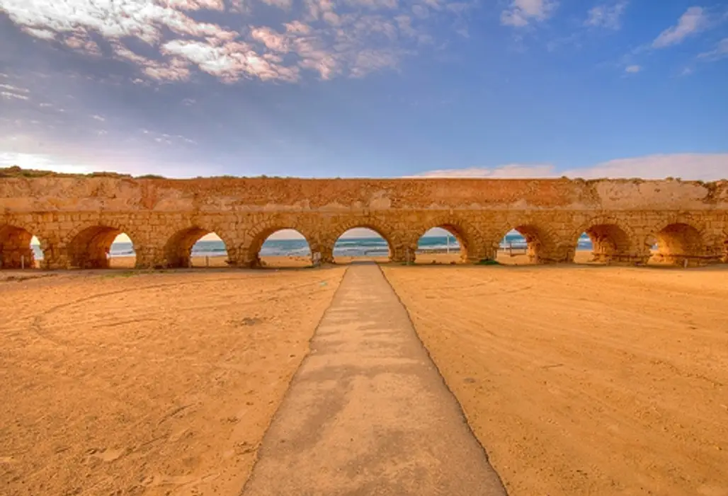 Caesarea Aqueduct Beach, Israel