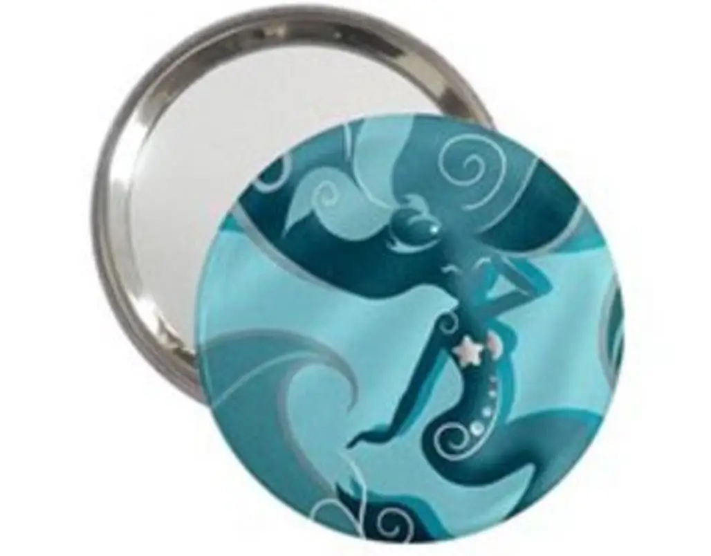 Blue Mermaid Handbag Mirror