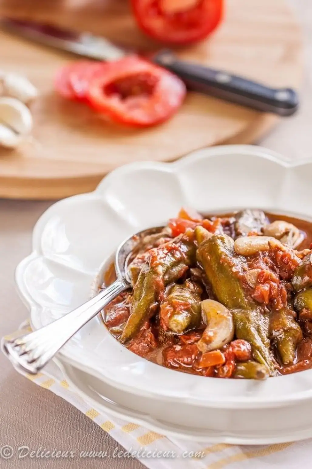 Okra Stew with Tomatoes