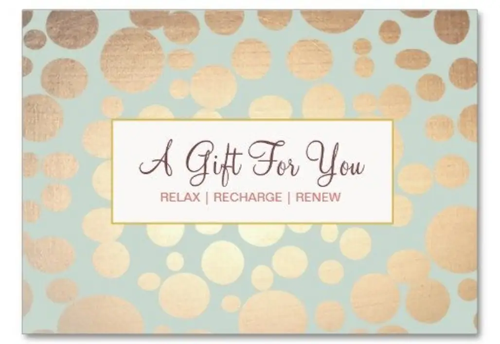 Spa Gift Certificate