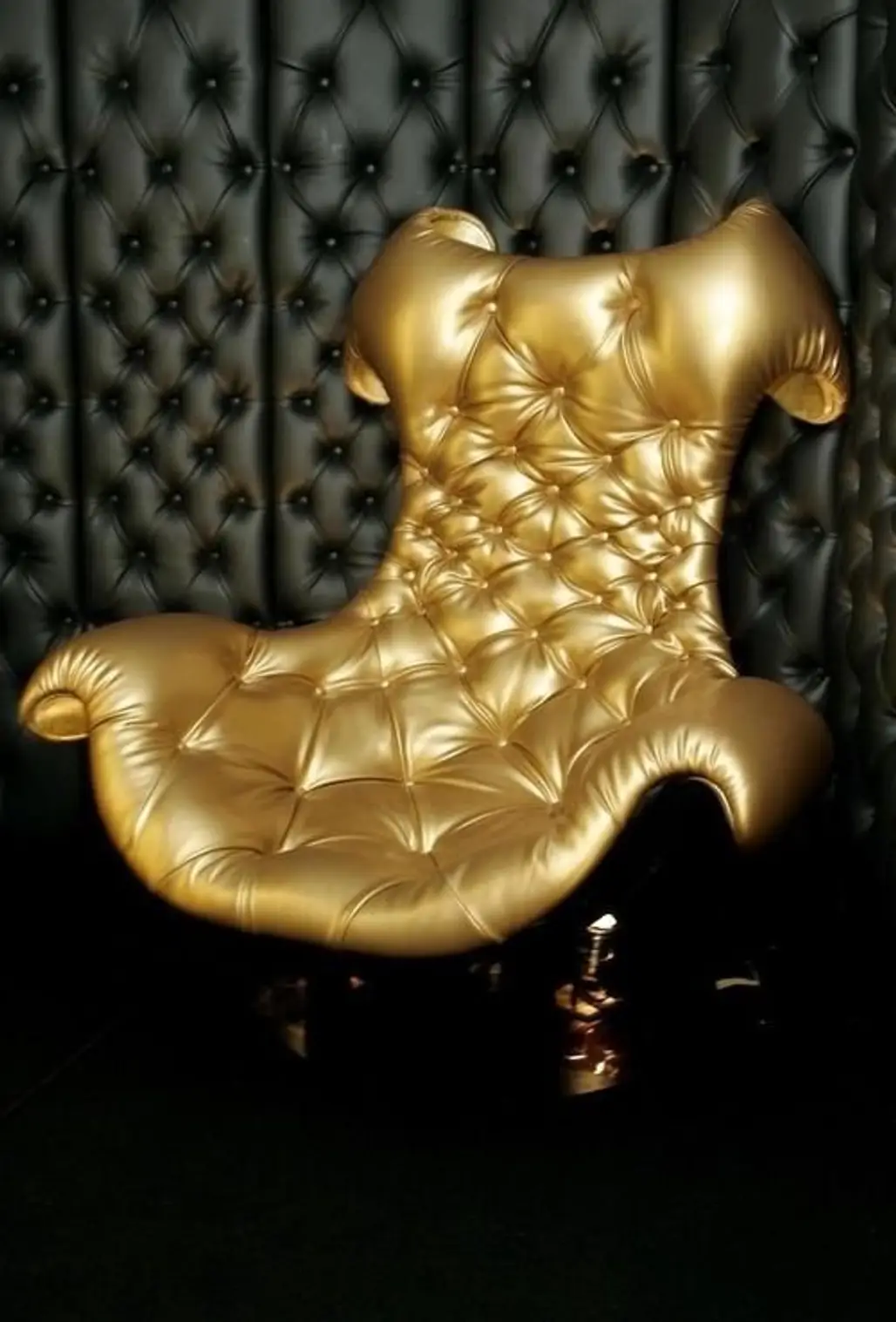 Gold Tufted Chair