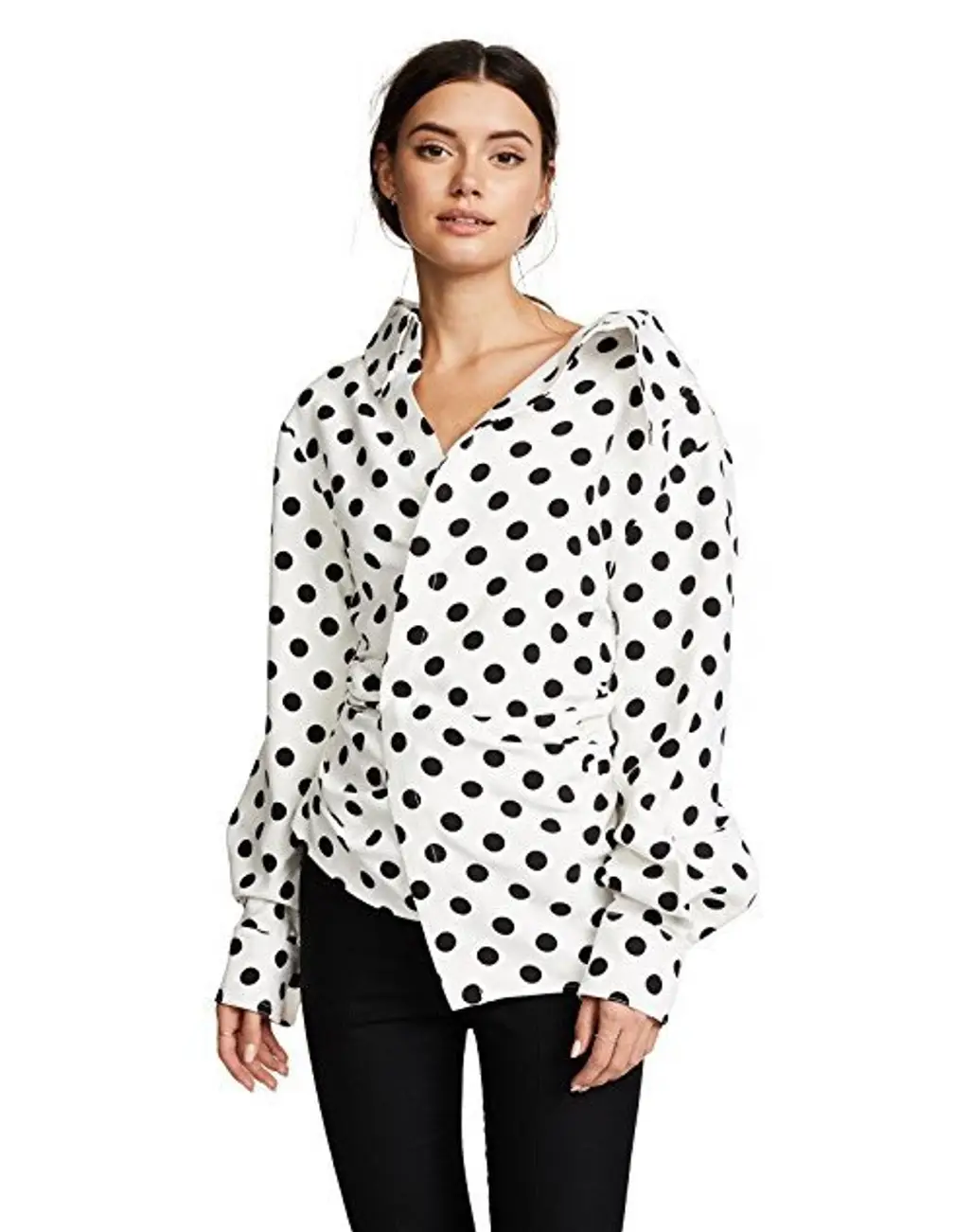 clothing, white, sleeve, polka dot, pattern,
