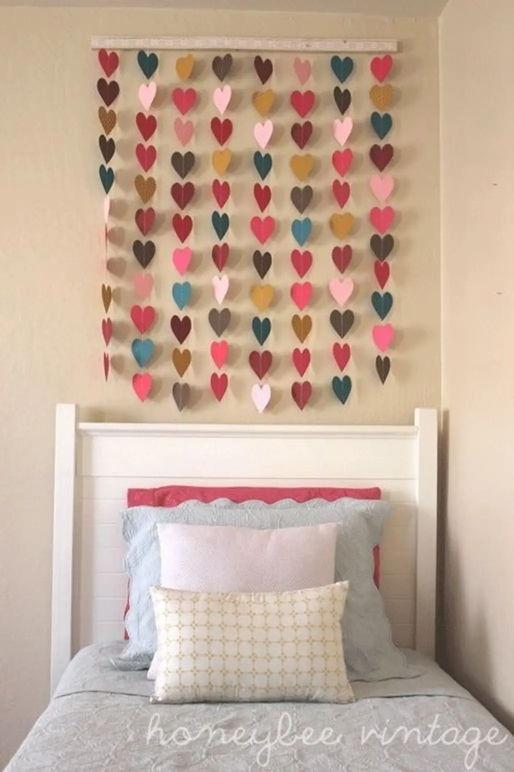 DIY Paper Heart Wall Art