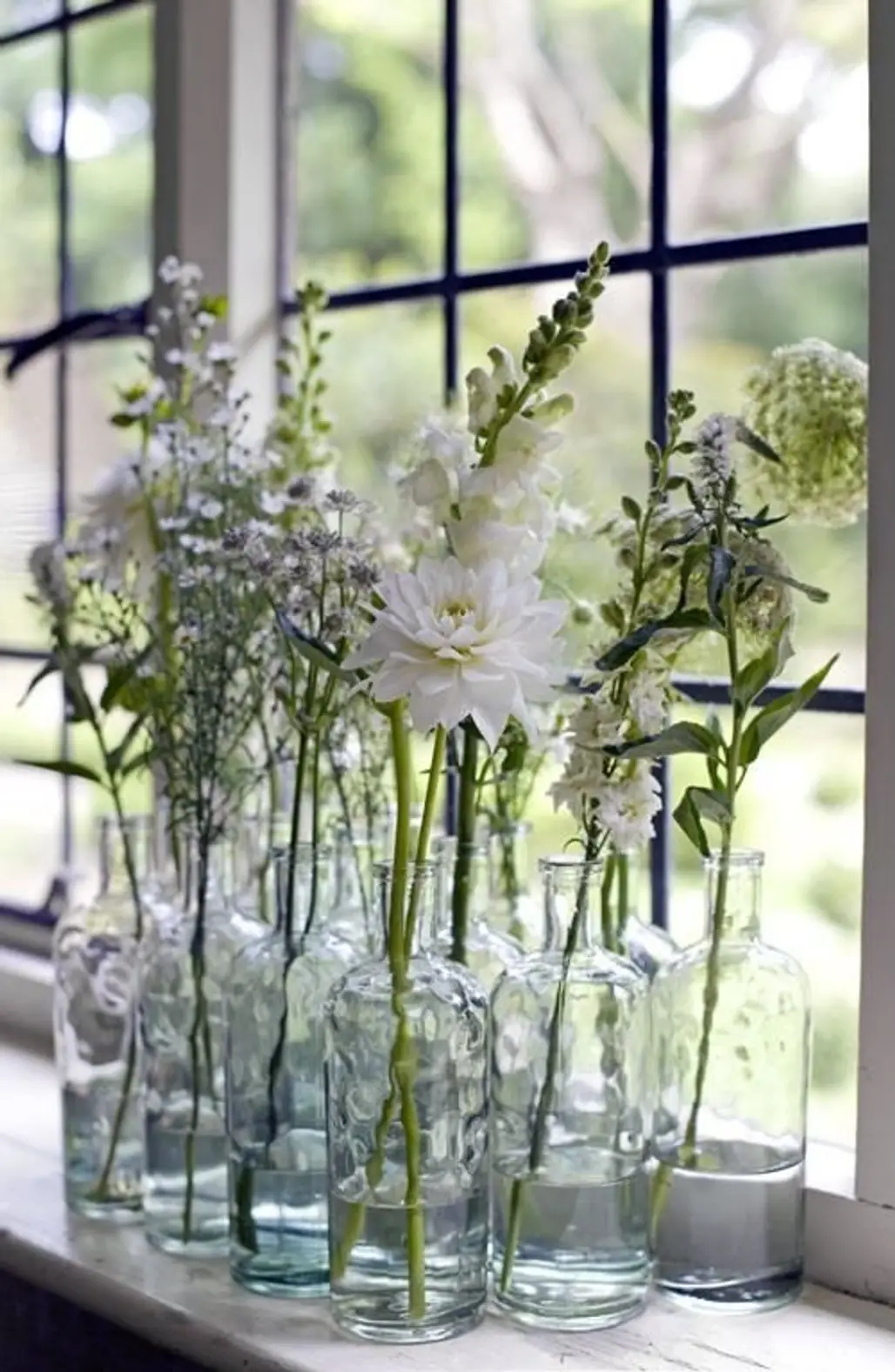 Arrangement of Glass Vases