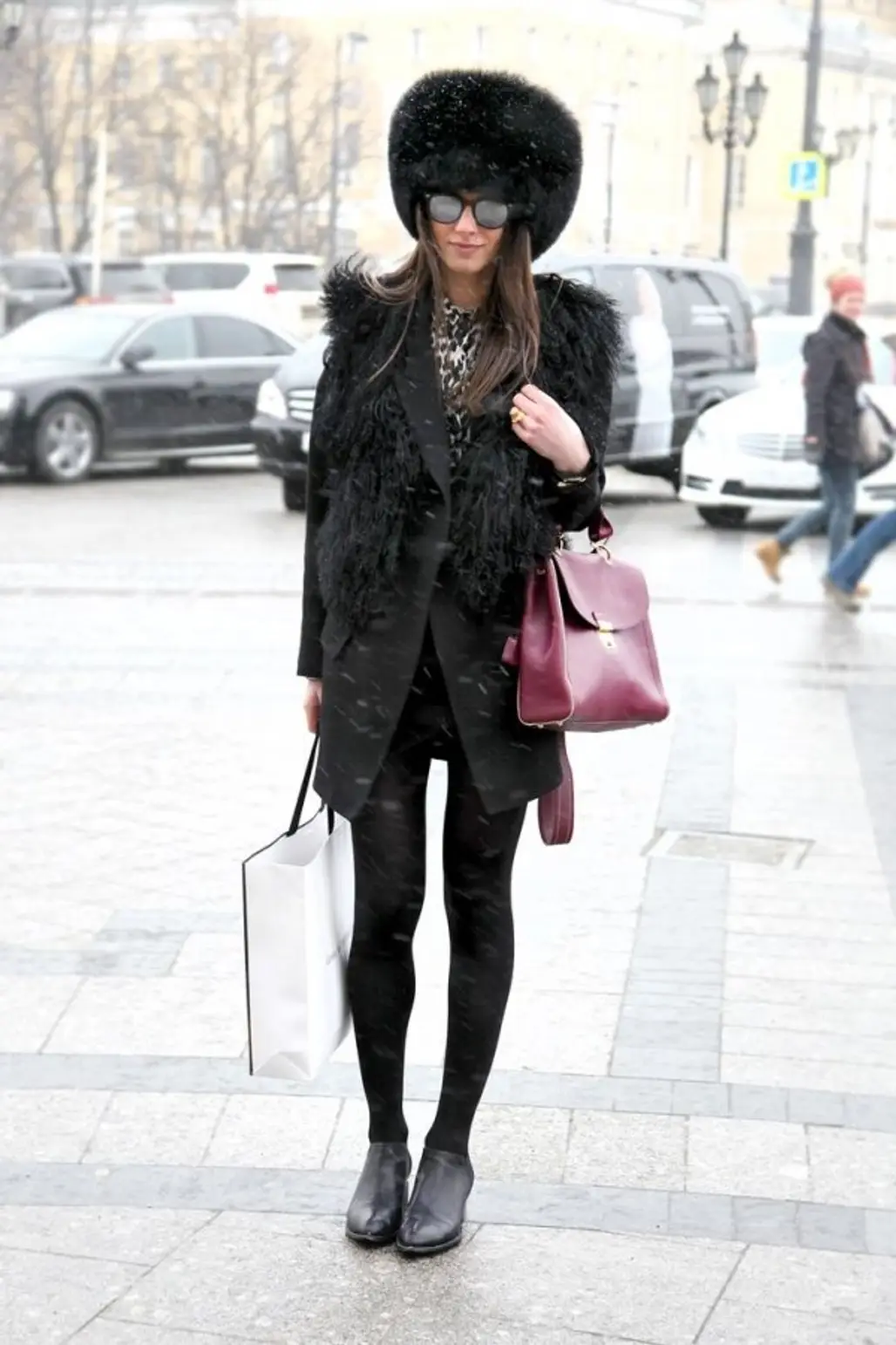 26 Bits of Winter Street Style Inspiration from Chilly Russia