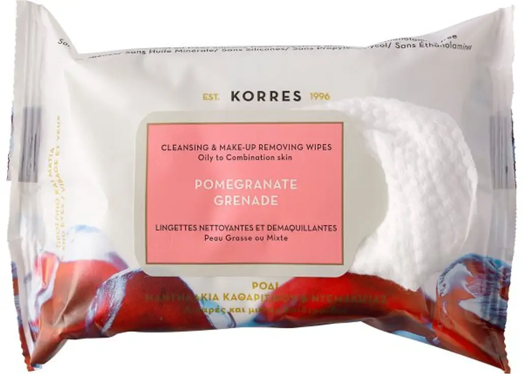 Korres Pomegranate Cleansing & Make up Removing Wipes