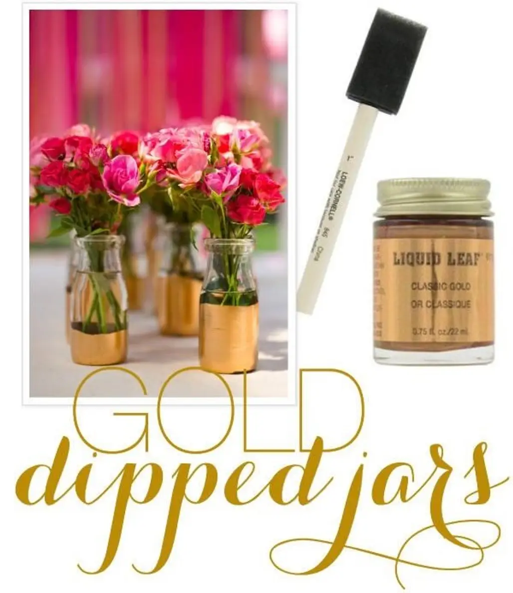 Gold-Dipped Jars/Vases