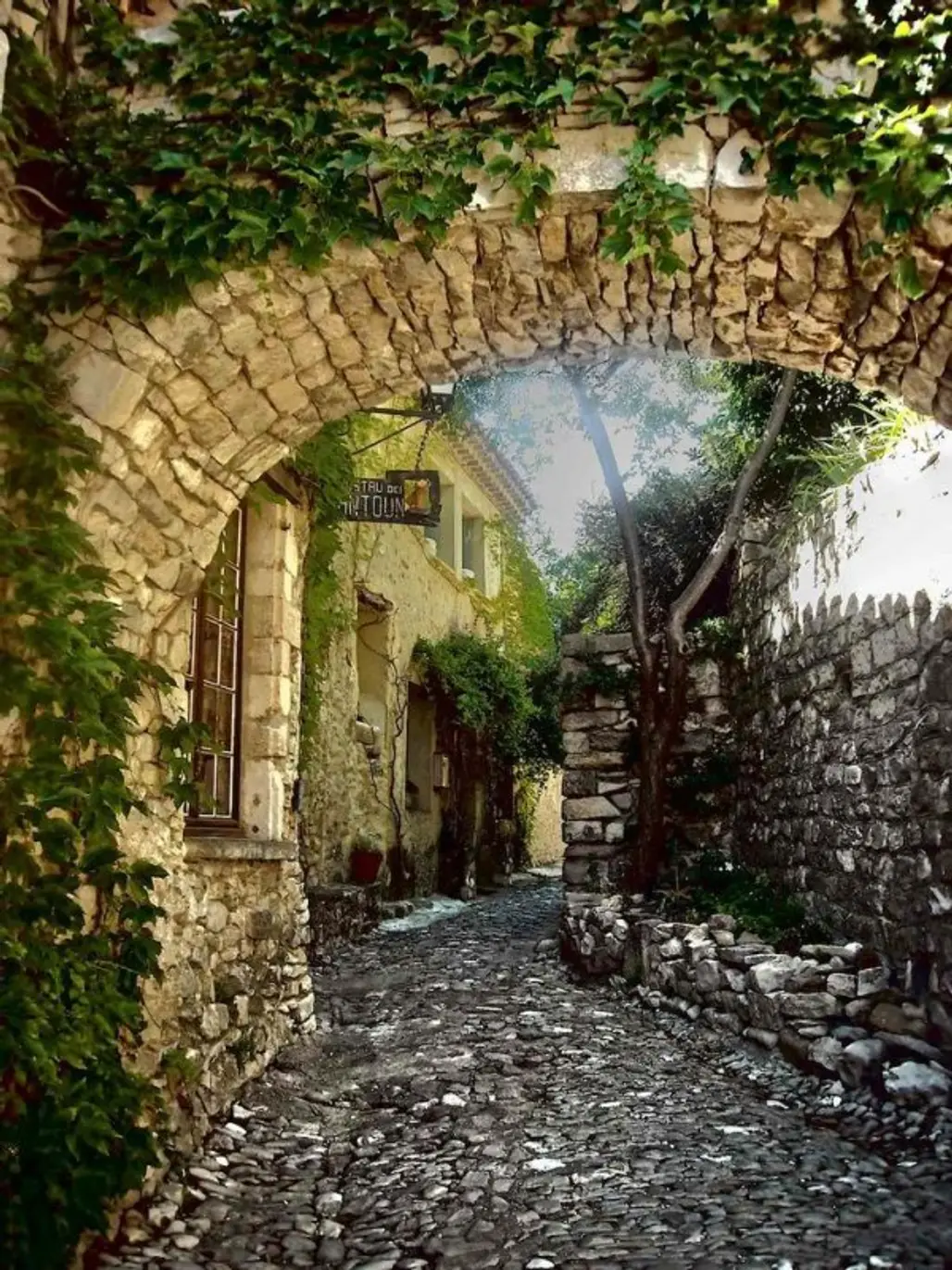 Admire the Old Stone Buildings and Pathways