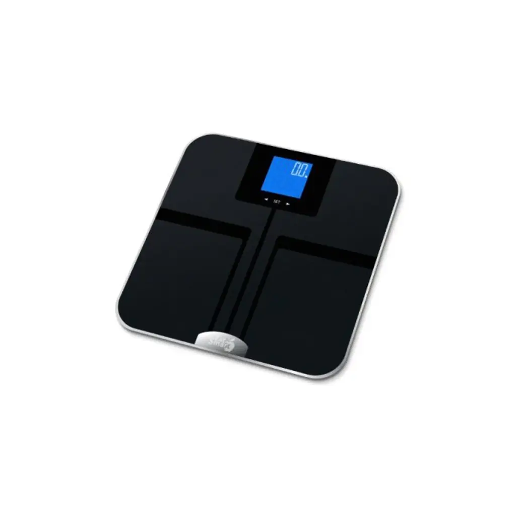 EatSmart Precision GetFit Digital Body Fat Scale W/ 400 Lb. Capacity & Auto Recognition Technology