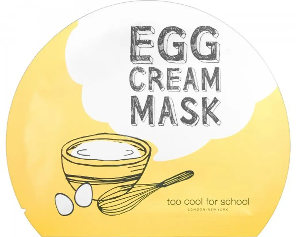 Too Cool for School Egg Cream Sheet Mask